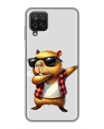 Чехол для Samsung Galaxy A12 с картинкой «Капибара рэпер даб»