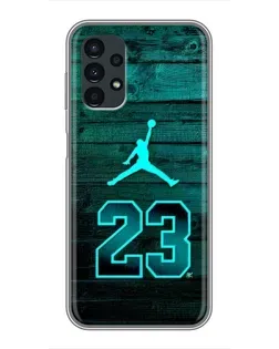 Чохол для Samsung Galaxy A13 (4G) з картинкою «Jordan Cyan 23»