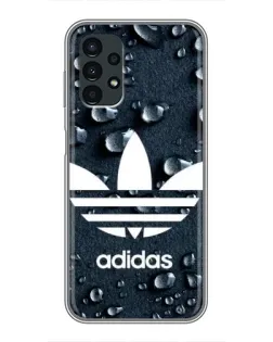 Чехол для Samsung Galaxy A13 (4G) с картинкой «Adidas Trefoil Blue»
