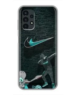 Чехол для Samsung Galaxy A13 (4G) с картинкой «Спортивный арт Nike»