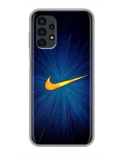 Чехол для Samsung Galaxy A13 (4G) с картинкой «Синий пульс Nike»