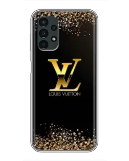 Чехол для Samsung Galaxy A13 (4G) с картинкой «LV — золотые искры»