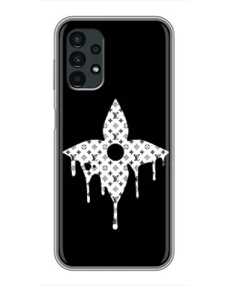 Чехол для Samsung Galaxy A13 (4G) с картинкой «Цветочная монограмма»
