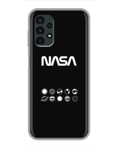 Чехол для Samsung Galaxy A13 (4G) с картинкой «NASA — технический принт»