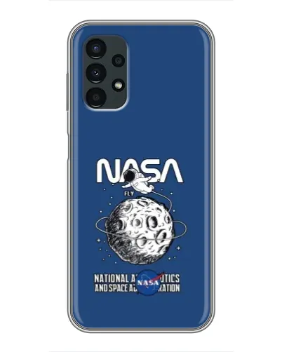 Чехол для Samsung Galaxy A13 (4G) с картинкой «NASA — лунная миссия»