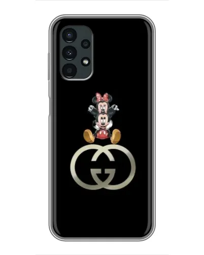 Чехол для Samsung Galaxy A13 (4G) с картинкой «Минни Маус на лого»