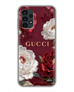 Чохол для Samsung Galaxy A13 (4G) з картинкою «Gucci — бордові троянди»