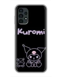 Чохол для Samsung Galaxy A13 (4G) з картинкою «Kuromi — чорний мінімалізм»