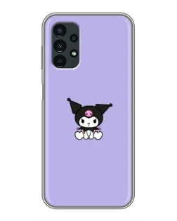 Чехол для Samsung Galaxy A13 (4G) с картинкой «Kuromi — фиолетовый минимализм»