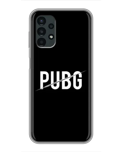Чехол для Samsung Galaxy A13 (4G) с картинкой «PUBG — белый логотип» Чехол для Samsung Galaxy A13 (4G) с картинкой «PUBG — белый логотип»