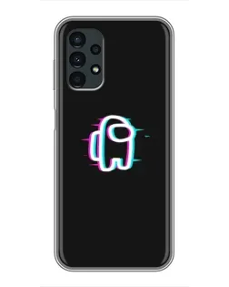 Чехол для Samsung Galaxy A13 (4G) с картинкой «Among Us неон»