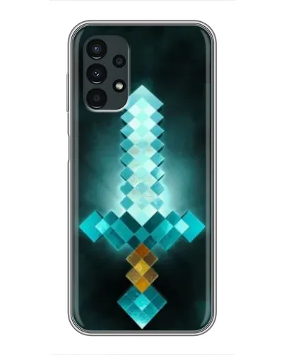 Чехол для Samsung Galaxy A13 (4G) с картинкой «Алмазный меч неон»