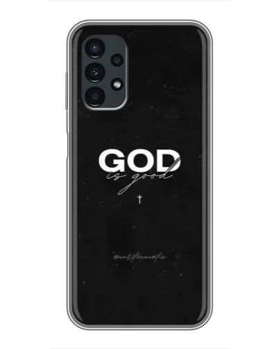 Чехол для Samsung Galaxy A13 (4G) с картинкой «GOD — Бог над всем»