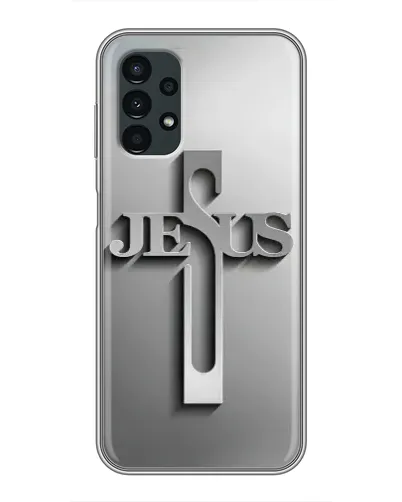 Чехол для Samsung Galaxy A13 (4G) с картинкой «Металлический крест Jesus» Чехол для Samsung Galaxy A13 (4G) с картинкой «Металлический крест Jesus»