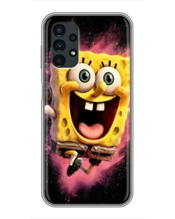 Чехол для Samsung Galaxy A13 (4G) с картинкой «Взрывной Спанч Боб»