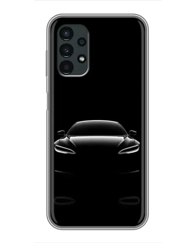 Чехол для Samsung Galaxy A13 (4G) с картинкой «Силуэт Tesla Night»