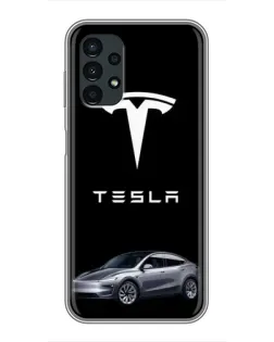 Чехол для Samsung Galaxy A13 (4G) с картинкой «Tesla Model Y»