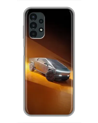 Чехол для Samsung Galaxy A13 (4G) с картинкой «Cybertruck в пустыне»