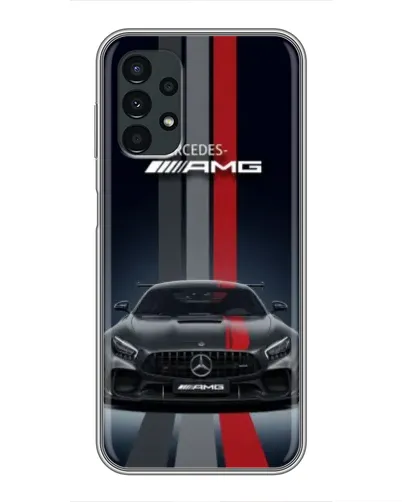 Чехол для Samsung Galaxy A13 (4G) с картинкой «Mercedes — белый карбон»