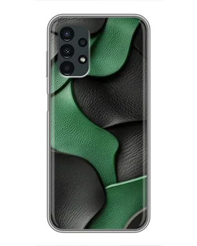 Чехол для Samsung Galaxy A13 (4G) с картинкой «Зеленые кожаные волны» Чехол для Samsung Galaxy A13 (4G) с картинкой «Зеленые кожаные волны»