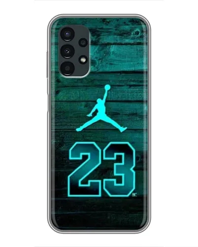 Чехол для Samsung Galaxy A13 (5G) с картинкой «Jordan Cyan 23»