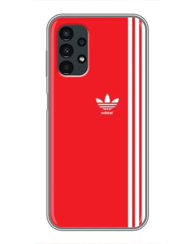 Чехол для Samsung Galaxy A13 (5G) с картинкой «Красный минимализм Adidas»