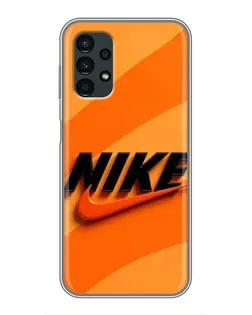 Чехол для Samsung Galaxy A13 (5G) с картинкой «Оранжевый драйв Nike» Чехол для Samsung Galaxy A13 (5G) с картинкой «Оранжевый драйв Nike»