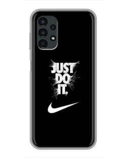 Чехол для Samsung Galaxy A13 (5G) с картинкой «Текстовый принт Nike»