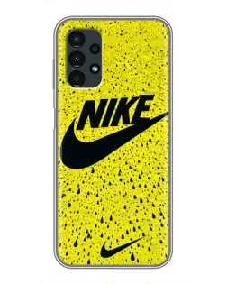 Чехол для Samsung Galaxy A13 (5G) с картинкой «Желтый текстурный Nike»