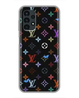 Чехол для Samsung Galaxy A13 (5G) с картинкой «Цветная монограмма LV»