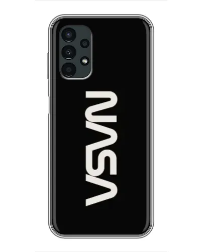 Чехол для Samsung Galaxy A13 (5G) с картинкой «NASA — вертикальный логотип»