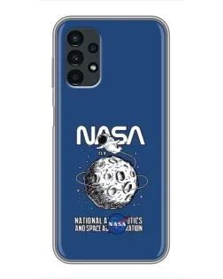 Чехол для Samsung Galaxy A13 (5G) с картинкой «NASA — лунная миссия»