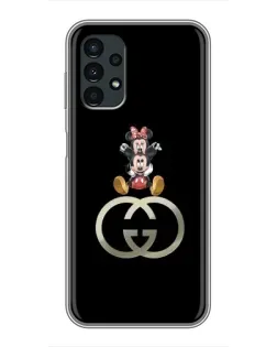 Чехол для Samsung Galaxy A13 (5G) с картинкой «Минни Маус на лого»