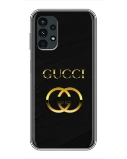 Чехол для Samsung Galaxy A13 (5G) с картинкой «Золотой логотип Gucci»