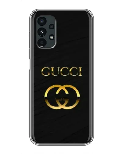 Чехол для Samsung Galaxy A13 (5G) с картинкой «Золотой логотип Gucci»