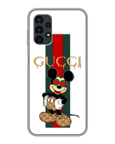 Чехол для Samsung Galaxy A13 (5G) с картинкой «Микки Маус Gucci — полосы»