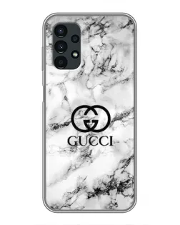 Чехол для Samsung Galaxy A13 (5G) с картинкой «Gucci — мраморный шик»
