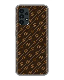 Чехол для Samsung Galaxy A13 (5G) с картинкой «Gucci — золотые диагонали»