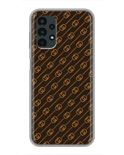 Чехол для Samsung Galaxy A13 (5G) с картинкой «Gucci — золотые диагонали»