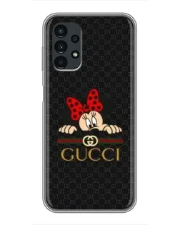 Чехол для Samsung Galaxy A13 (5G) с картинкой «Минни Маус Gucci — черный»