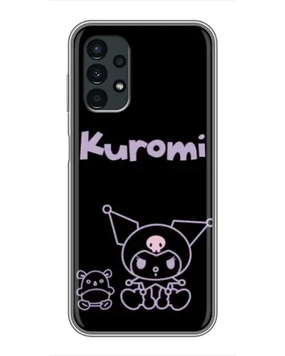 Чехол для Samsung Galaxy A13 (5G) с картинкой «Kuromi — черный минимализм»