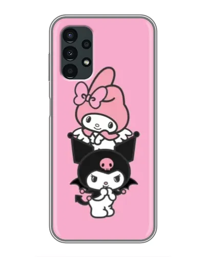 Чехол для Samsung Galaxy A13 (5G) с картинкой «Трио My Melody и Kuromi»