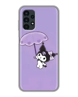 Чехол для Samsung Galaxy A13 (5G) с картинкой «Kuromi с зонтиком»