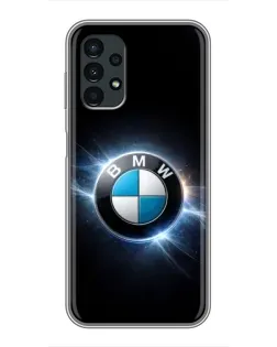 Чехол для Samsung Galaxy A13 (5G) с картинкой «BMW — неоновое сияние»