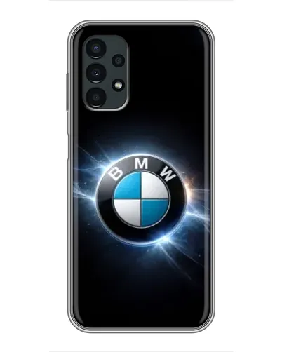 Чехол для Samsung Galaxy A13 (5G) с картинкой «BMW — неоновое сияние»