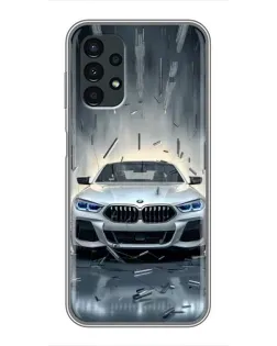 Чехол для Samsung Galaxy A13 (5G) с картинкой «BMW в свете фар»
