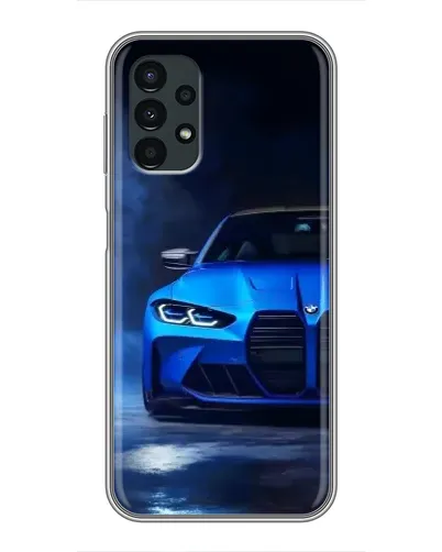 Чехол для Samsung Galaxy A13 (5G) с картинкой «Голубая BMW M4»