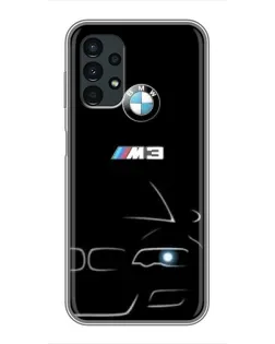 Чехол для Samsung Galaxy A13 (5G) с картинкой «Минималистичный принт BMW M3»