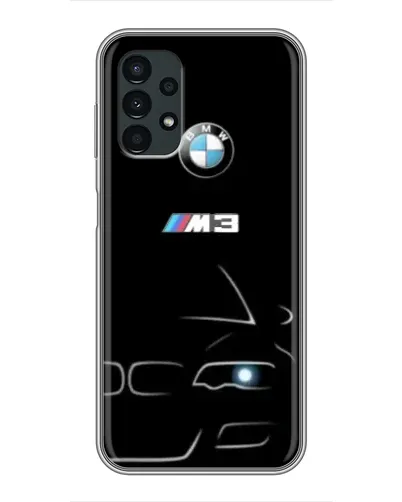 Чехол для Samsung Galaxy A13 (5G) с картинкой «Минималистичный принт BMW M3»