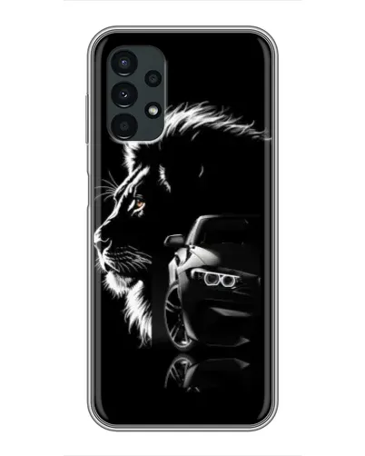 Чехол для Samsung Galaxy A13 (5G) с картинкой «BMW и лев»